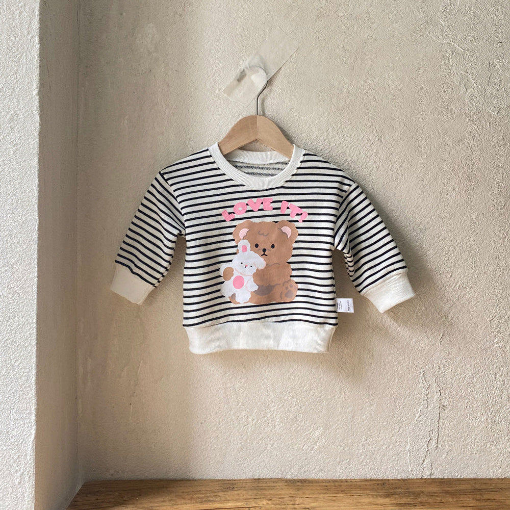 MyKids-USA® Autumn Arrival Baby Kids Long Sleeves Teddy Bear Pattern Top