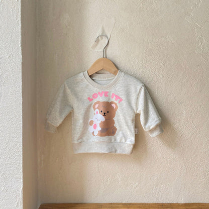 MyKids-USA® Autumn Arrival Baby Kids Long Sleeves Teddy Bear Pattern Top