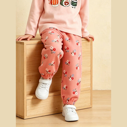 MyKids-USA® Arrival Autumn Flowers Pattern Pants for Girls