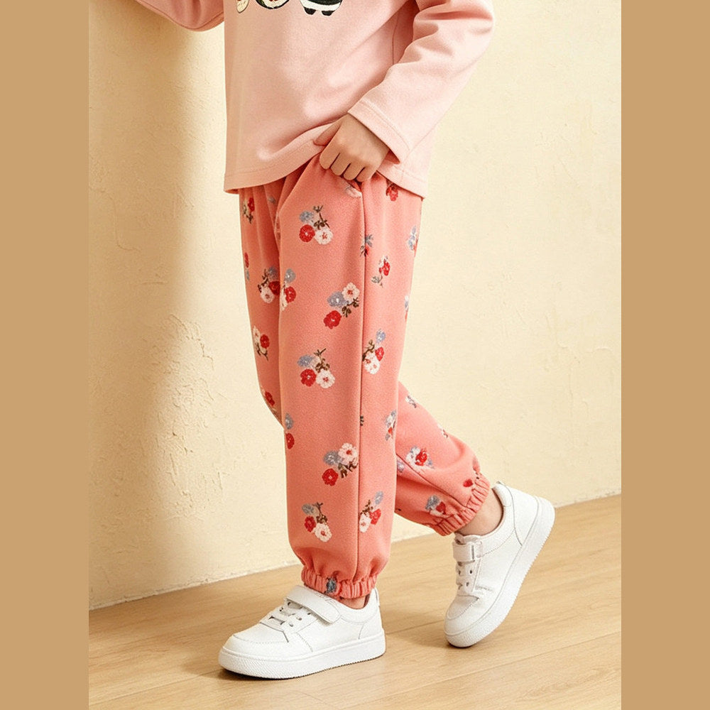 MyKids-USA® Arrival Autumn Flowers Pattern Pants for Girls