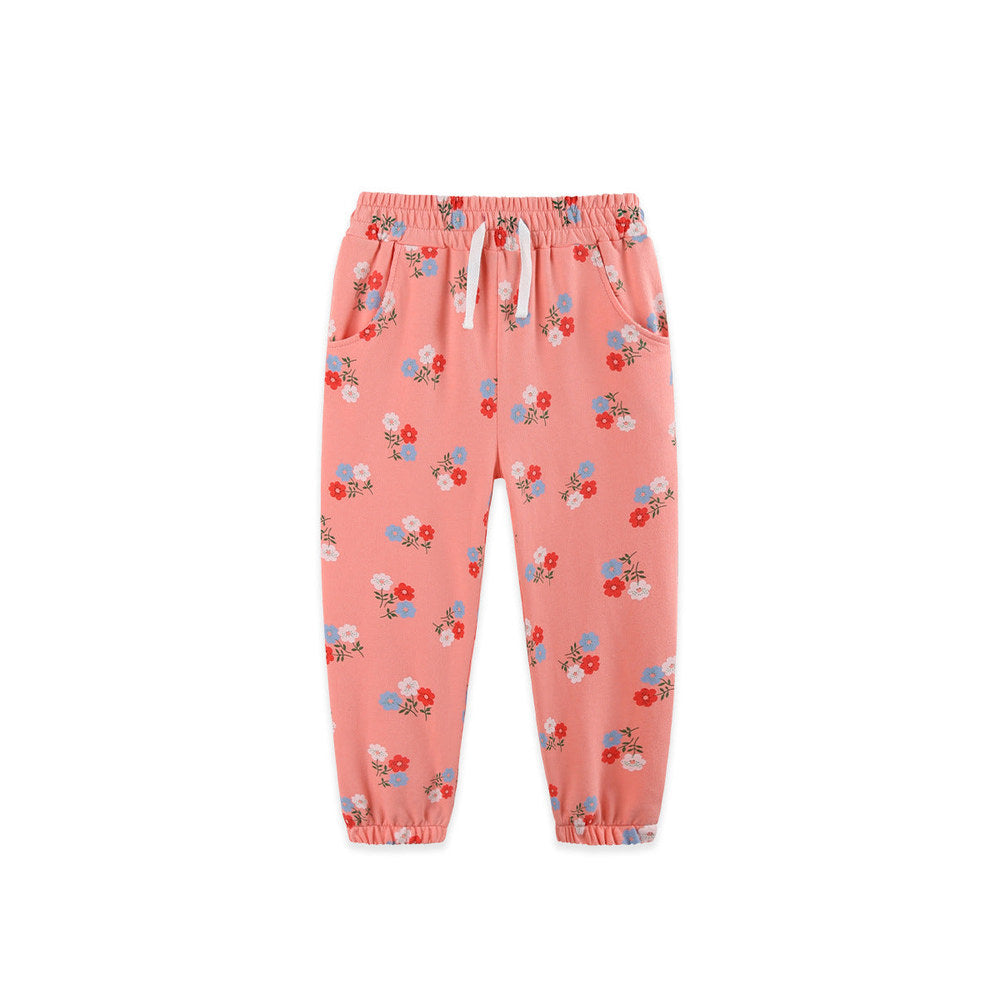 MyKids-USA® Arrival Autumn Flowers Pattern Pants for Girls