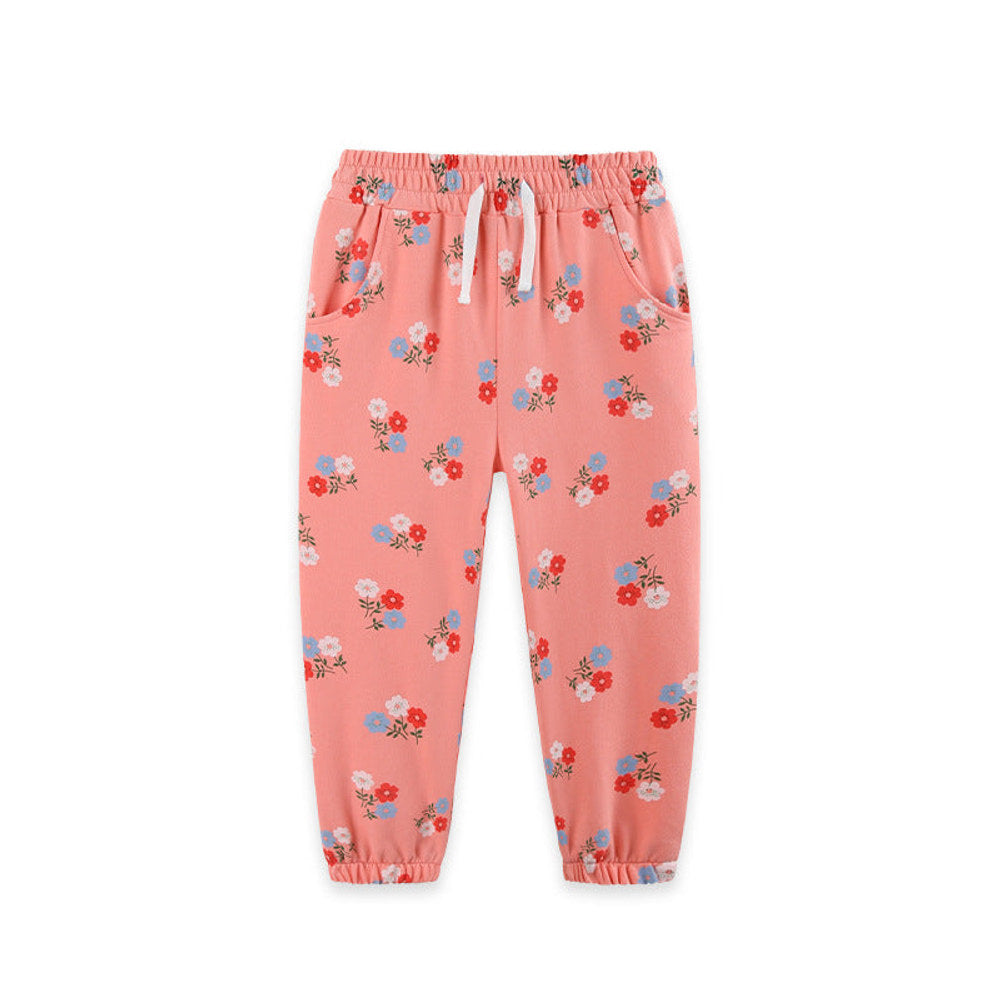 MyKids-USA® Arrival Autumn Flowers Pattern Pants for Girls