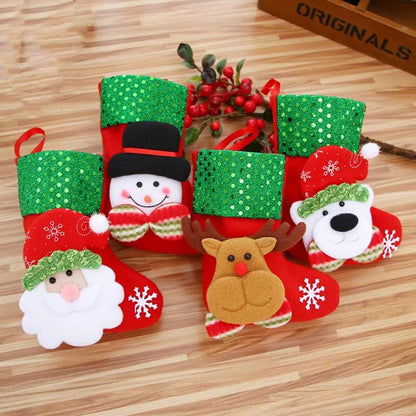 Christmas Cartoon Decorative Socks Pengant Children's Gift Bag