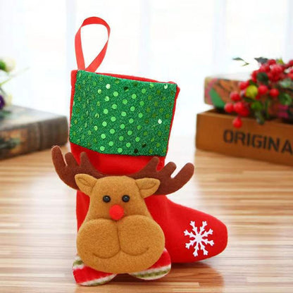 Christmas Cartoon Decorative Socks Pengant Children's Gift Bag
