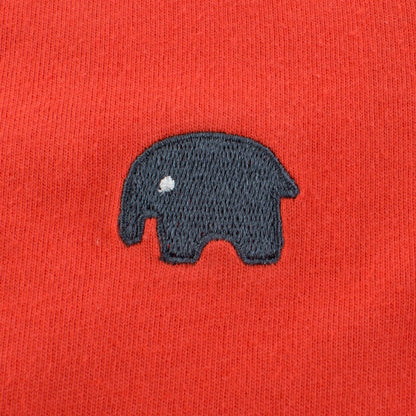 Baby Boy Cartoon Elephant Embroidered Pattern Striped Sleeves Shirt