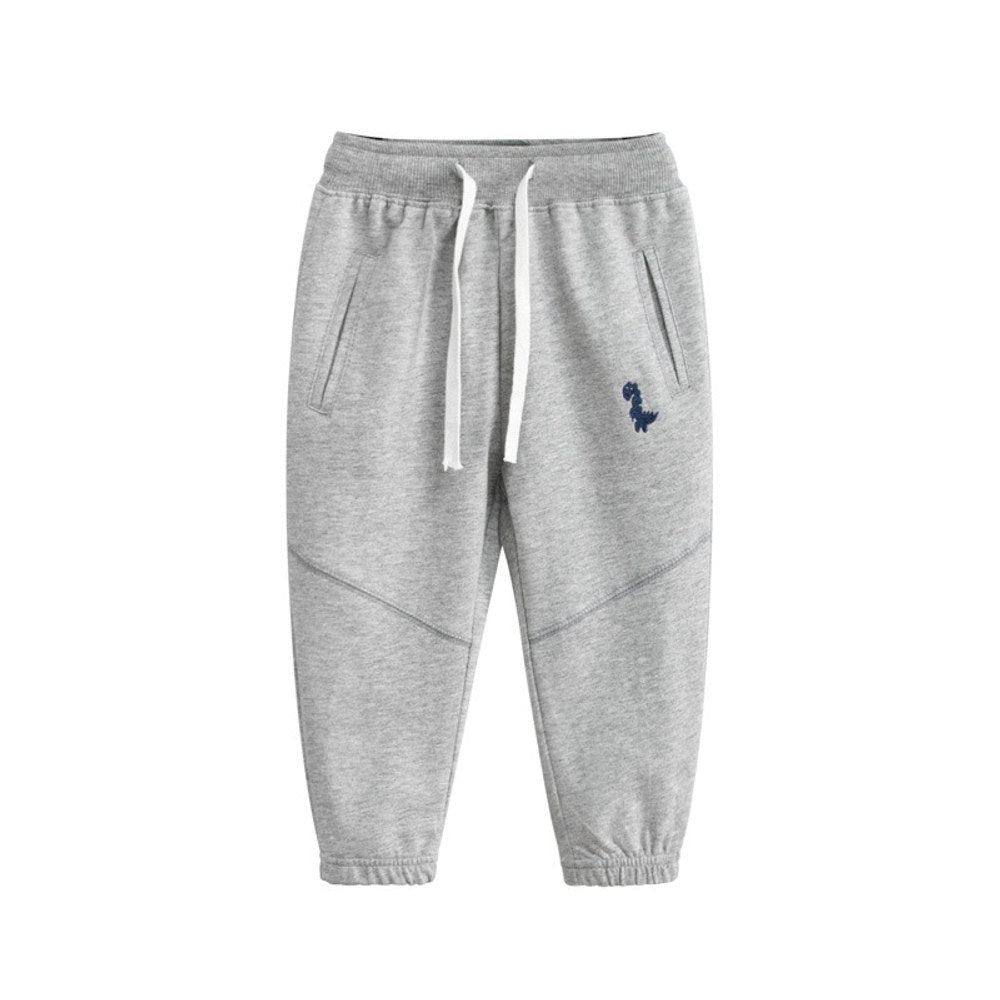 Baby Dinosaur Embroidered Graphic Solid Color Loose Sport Style Pants