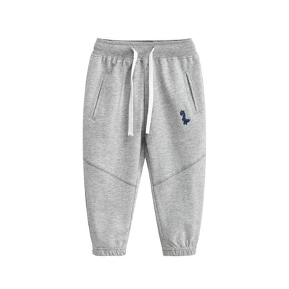 Baby Dinosaur Embroidered Graphic Solid Color Loose Sport Style Pants