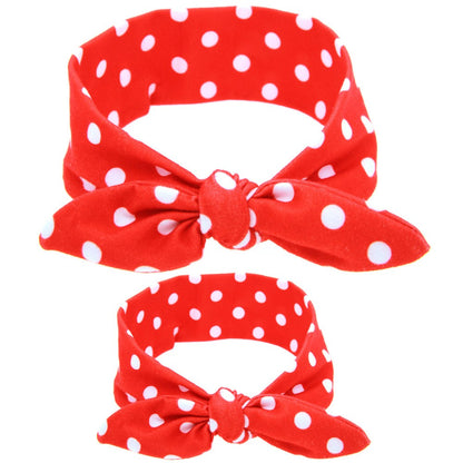 Family Mother And Child Western Style Elastic Headband 2-Pieces Sets