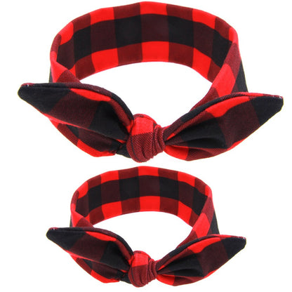Family Mother And Child Western Style Elastic Headband 2-Pieces Sets