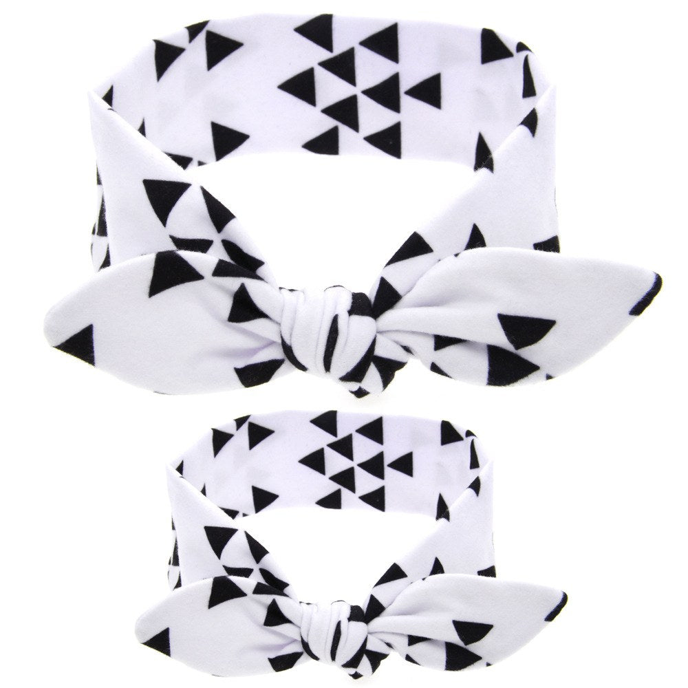 Family Mother And Child Western Style Elastic Headband 2-Pieces Sets