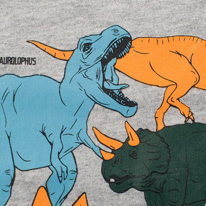 Baby Boy Cartoon Dinosaur Graphic Long Sleeves New Style Cute Shirt
