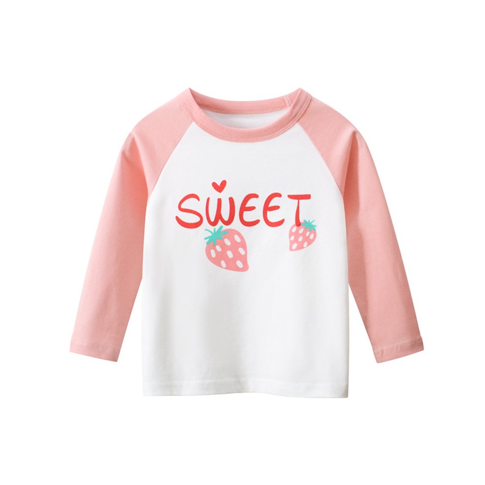 Baby Girl 3pcs Cute Printed Pattern Long Sleeves New Style Cotton Soft Shirt