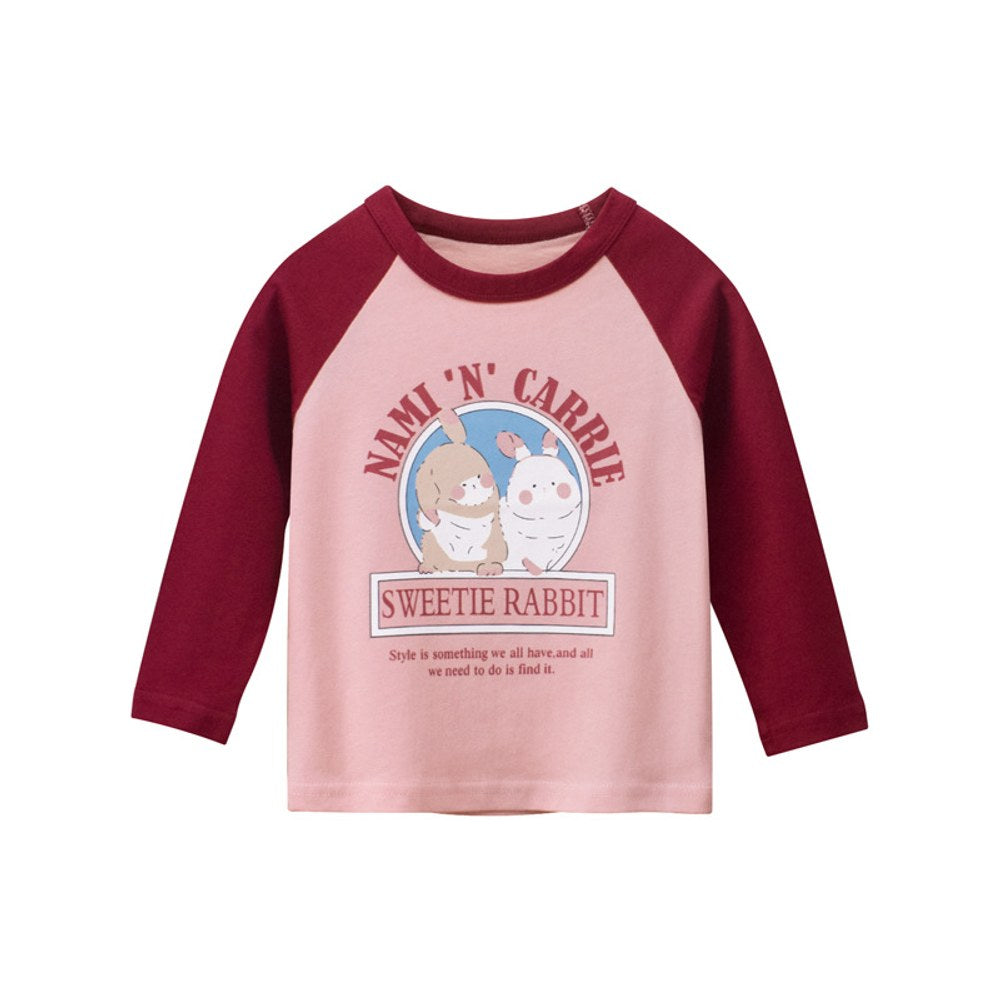 Baby Girl 3pcs Cute Printed Pattern Long Sleeves New Style Cotton Soft Shirt