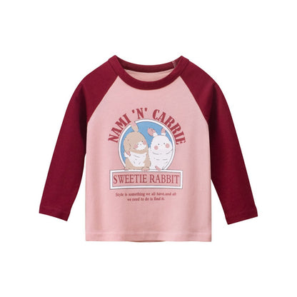 Baby Girl 3pcs Cute Printed Pattern Long Sleeves New Style Cotton Soft Shirt