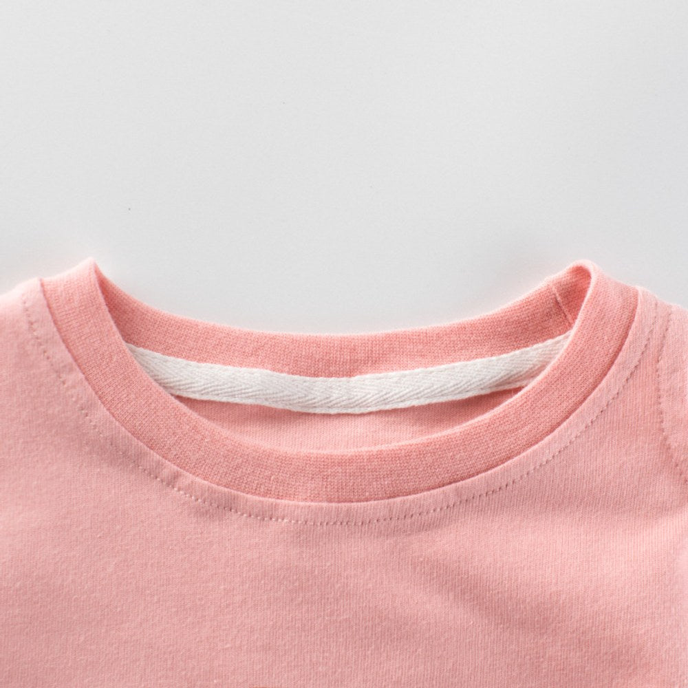 Baby Girl Slogan Pattern Off The Shoulder Design Long Sleeve Shirt