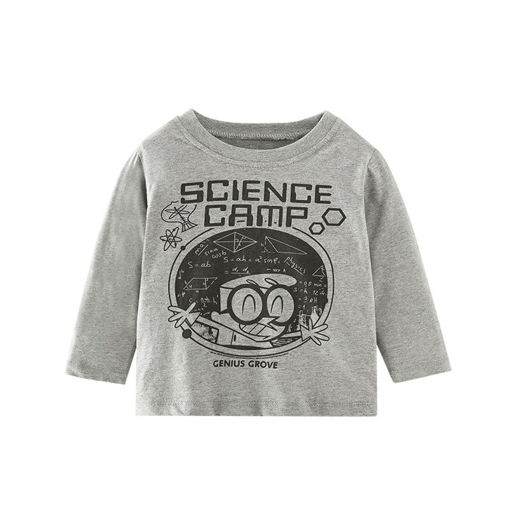 Baby Boy Cartoon Print Pattern Soft Cotton Pullover Shirt