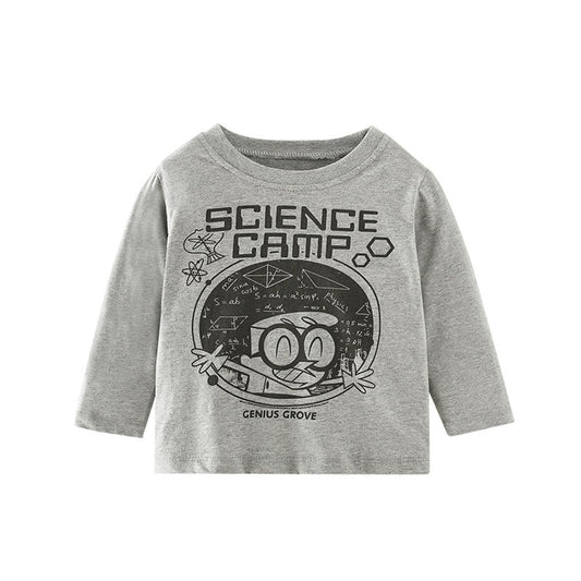 Baby Boy Cartoon Print Pattern Soft Cotton Pullover Shirt
