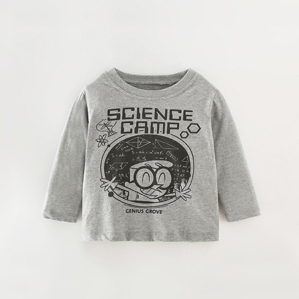 Baby Boy Cartoon Print Pattern Soft Cotton Pullover Shirt