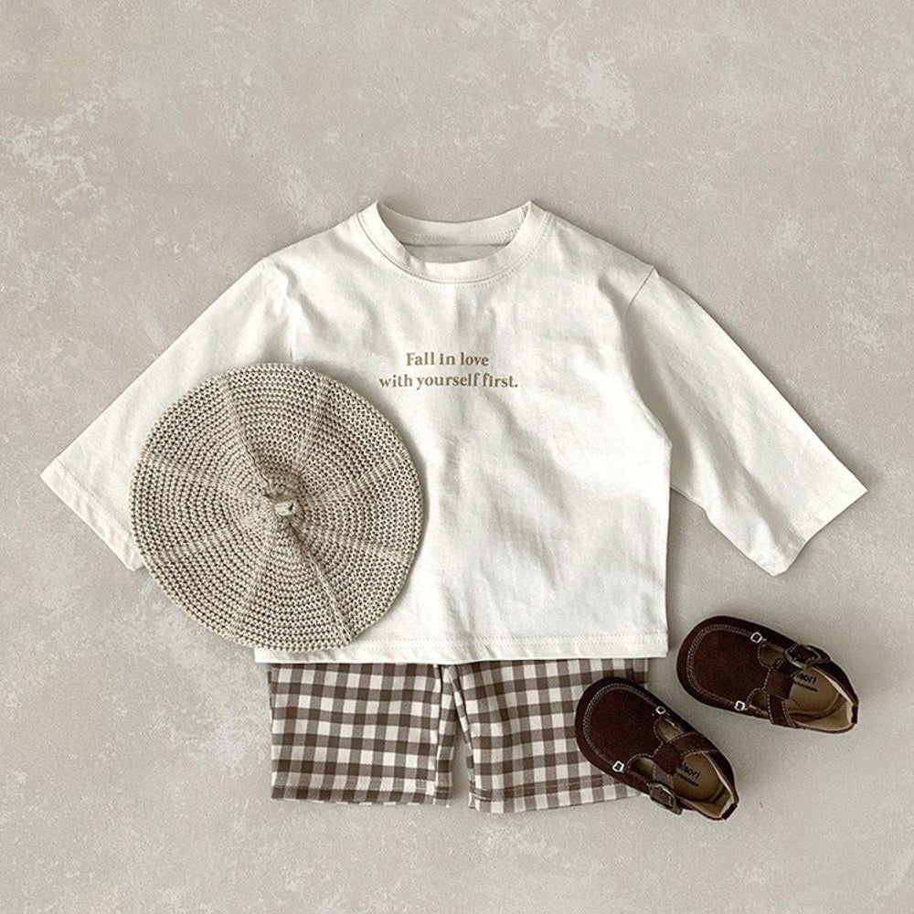 Baby Slogan Print Pattern Pullover Loose Long Sleeve Shirt
