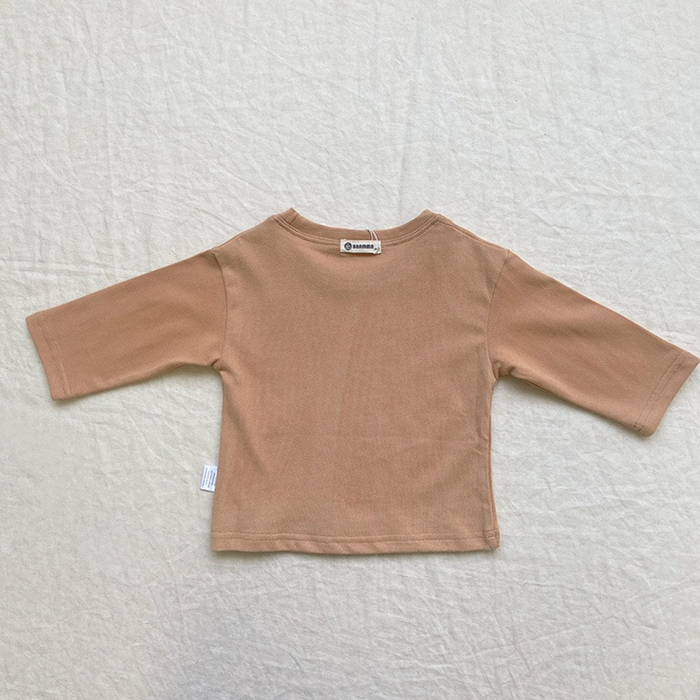 Baby Slogan Print Pattern Pullover Loose Long Sleeve Shirt