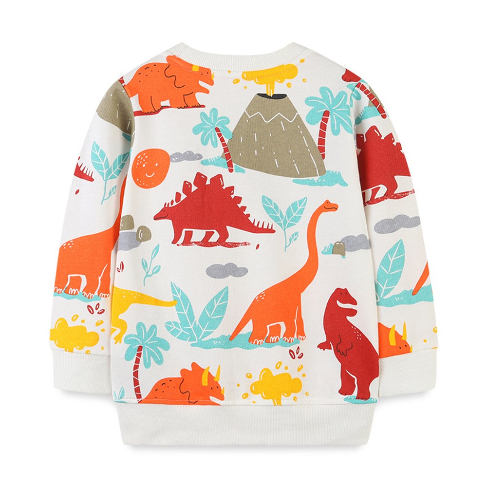 Baby Boy Cartoon Dinosaur Pattern Lastest Kids Hoodies