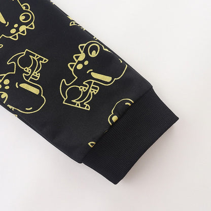 Baby Boy Cartoon Dinosaur Print Pattern Soft Cotton Sport Style Pants
