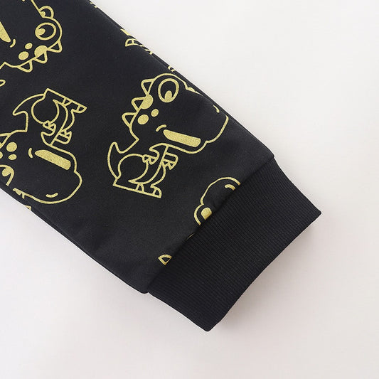 Baby Boy Cartoon Dinosaur Print Pattern Soft Cotton Sport Style Pants