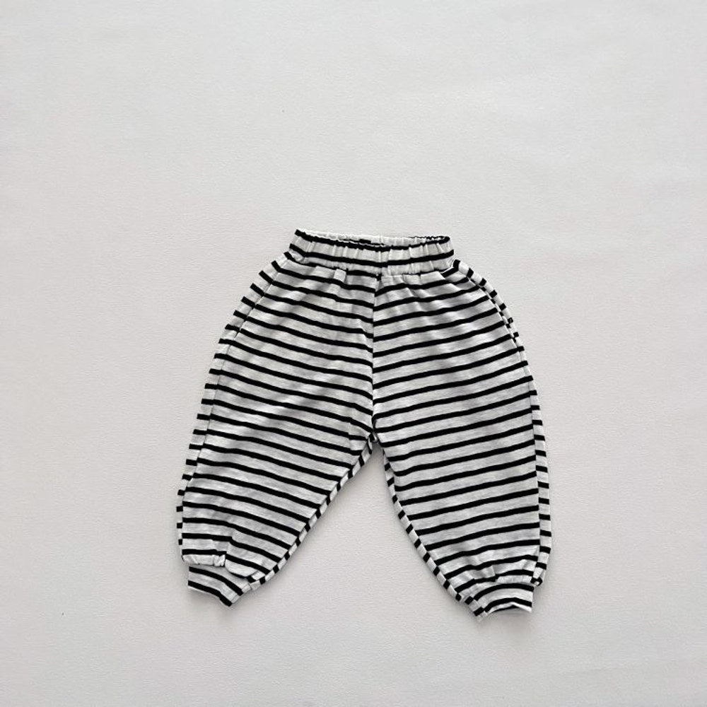 Baby Striped Pattern Loose Cotton Comfortable Pants