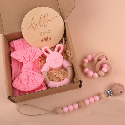 Children Baby Beechwood Silicone 5-Piece Sets
