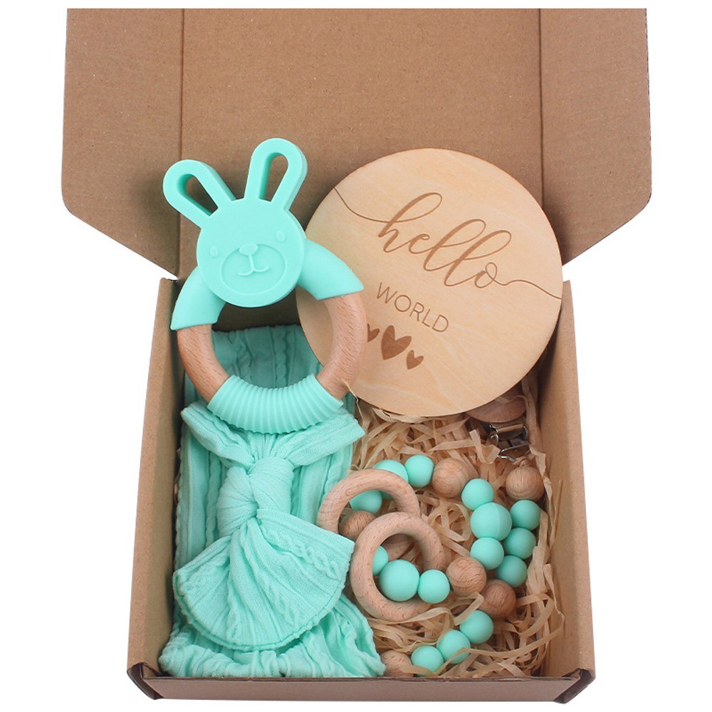 Children Baby Beechwood Silicone 5-Piece Sets