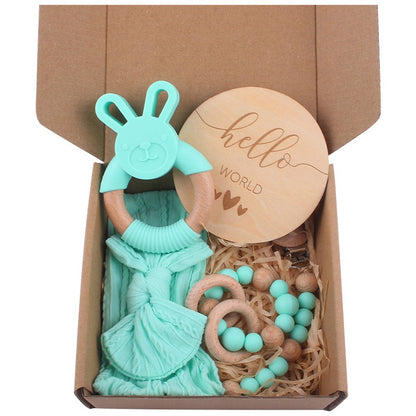 Children Baby Beechwood Silicone 5-Piece Sets