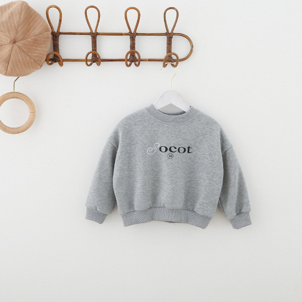 Unisex Crew Neck Teddy Bear Printing Long Sleeves Top Pullover