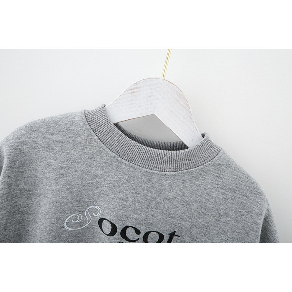 Unisex Crew Neck Teddy Bear Printing Long Sleeves Top Pullover