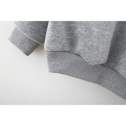 Unisex Crew Neck Teddy Bear Printing Long Sleeves Top Pullover