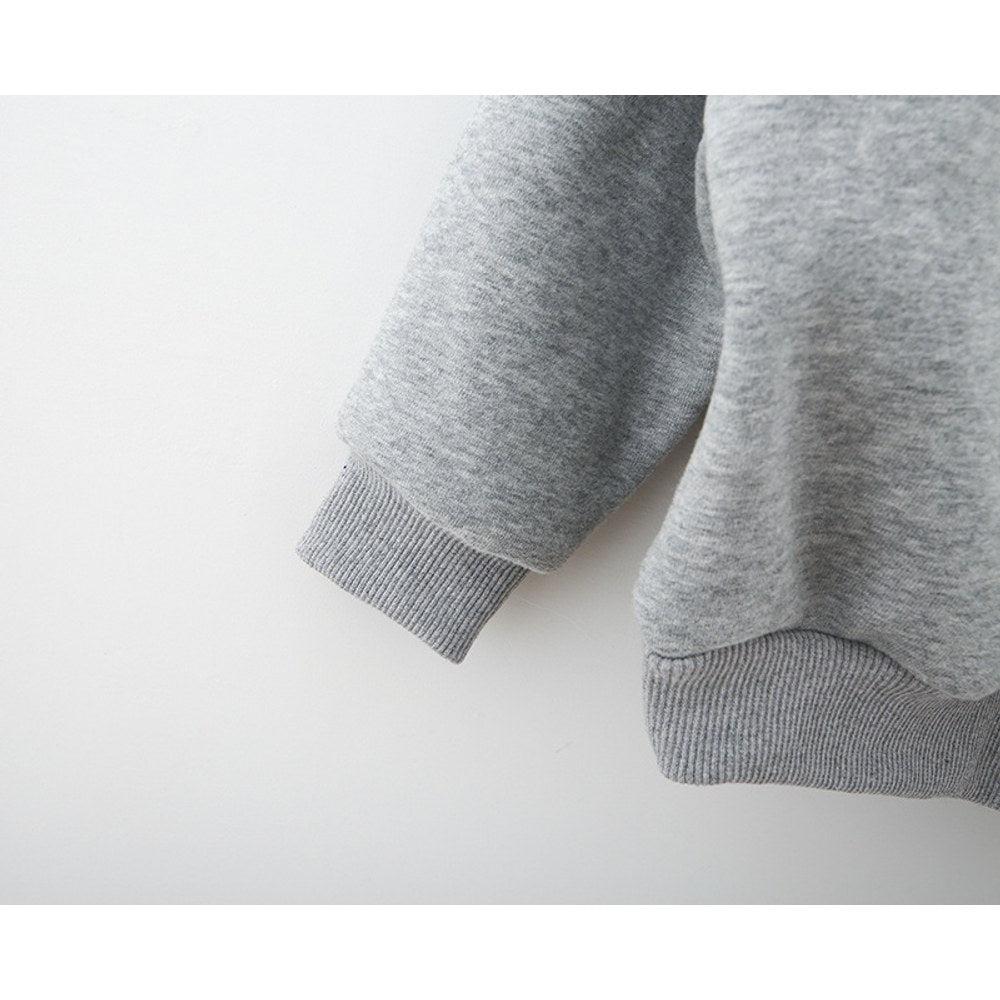 Unisex Crew Neck Teddy Bear Printing Long Sleeves Top Pullover