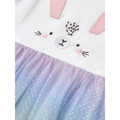 2024 Ruffle Sleeveless Gradient Mesh Design Dress