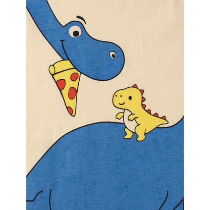 Boys' Cartoon Dinosaurs Pattern T-shirt in European and American Style