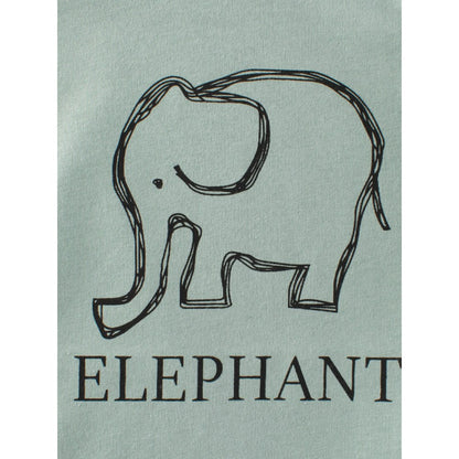 KIDS Unisex Elephant Pattern Color Patchwork T-shirt in European and American Style