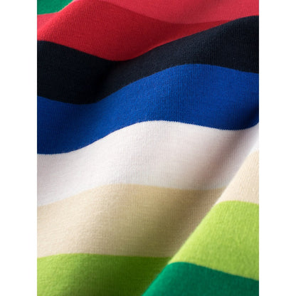 Children Boys and Girls' Colorful Striped Short Sleeves T-shirt in European and American Style