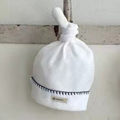 Baby Unisex Waffle Grid Short Sleeves Bodysuit and Hat