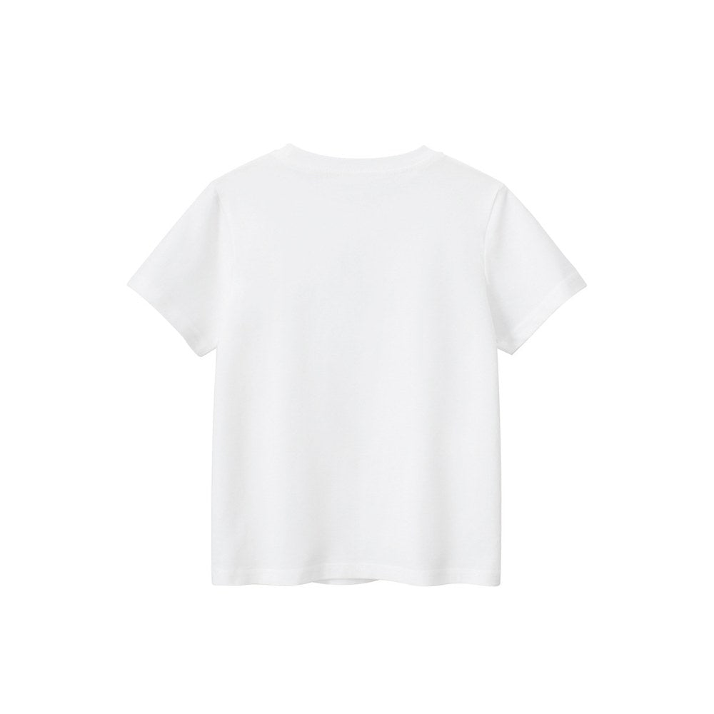 Boys' Tick Logo and Letters Print T-shirt in European and American Style