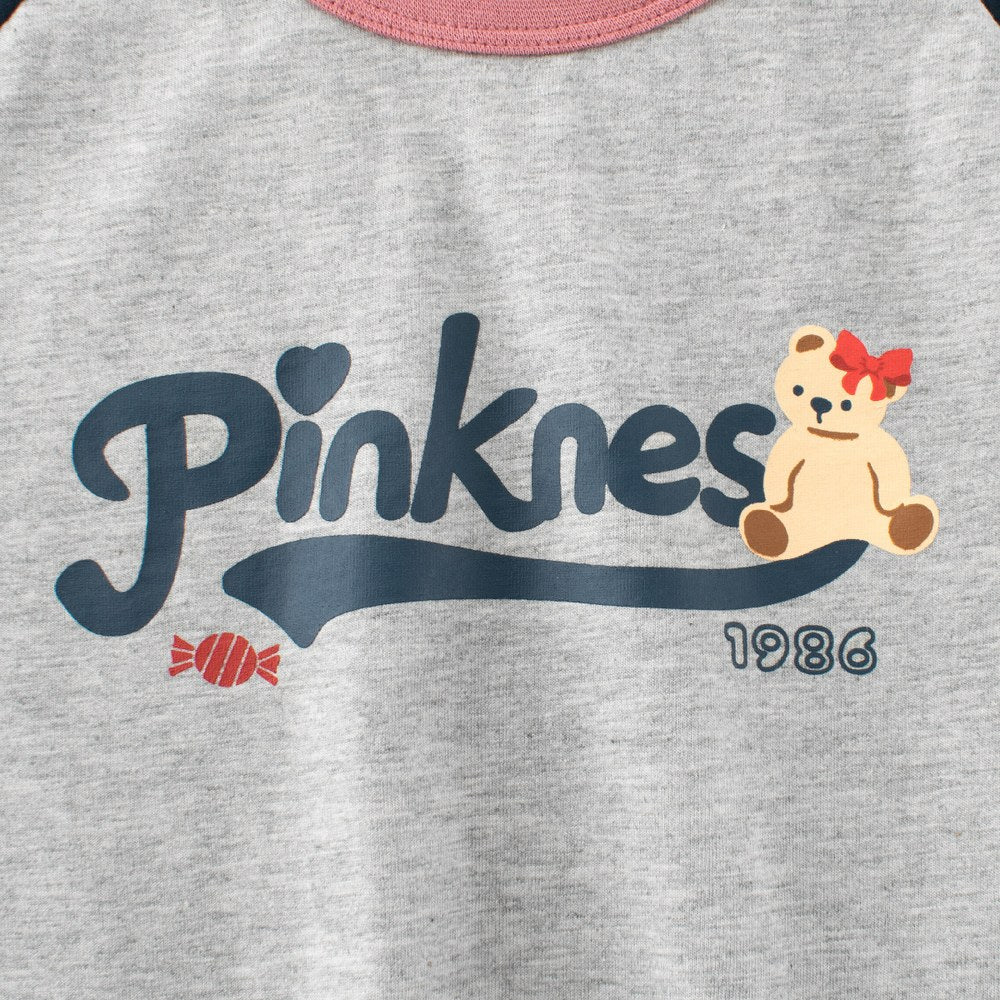 Girls' Animals Cartoon and Letters Print T-shirt in European and American Style