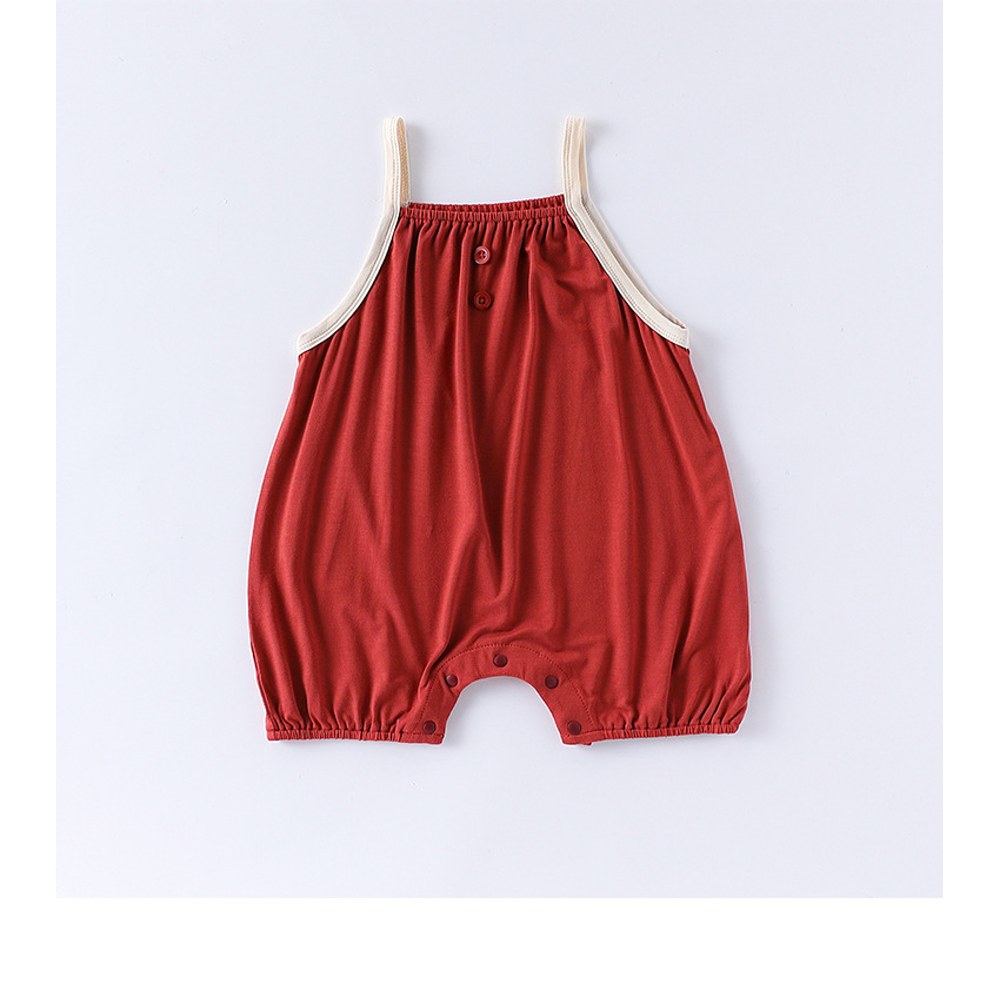 Baby Unisex Sleeveless Plain Rompers Bodysuits