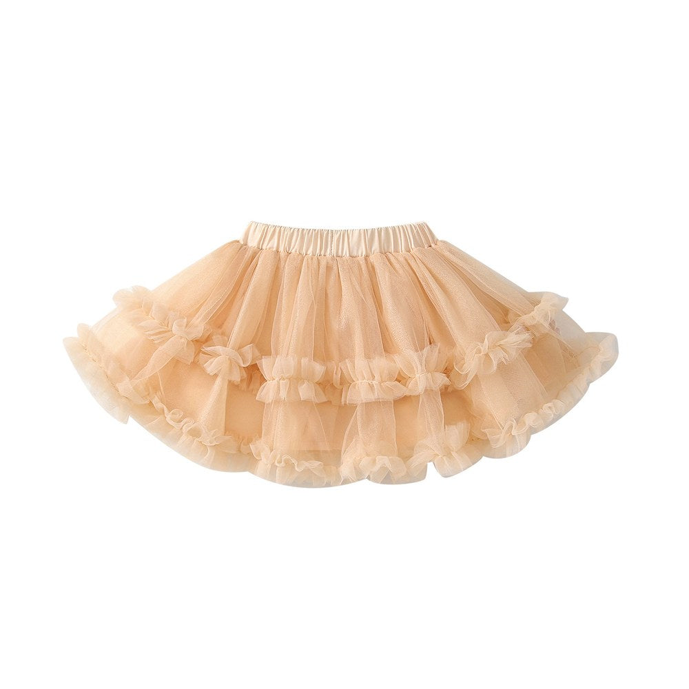 Baby Kids Girls Apricot Tulle Skirt