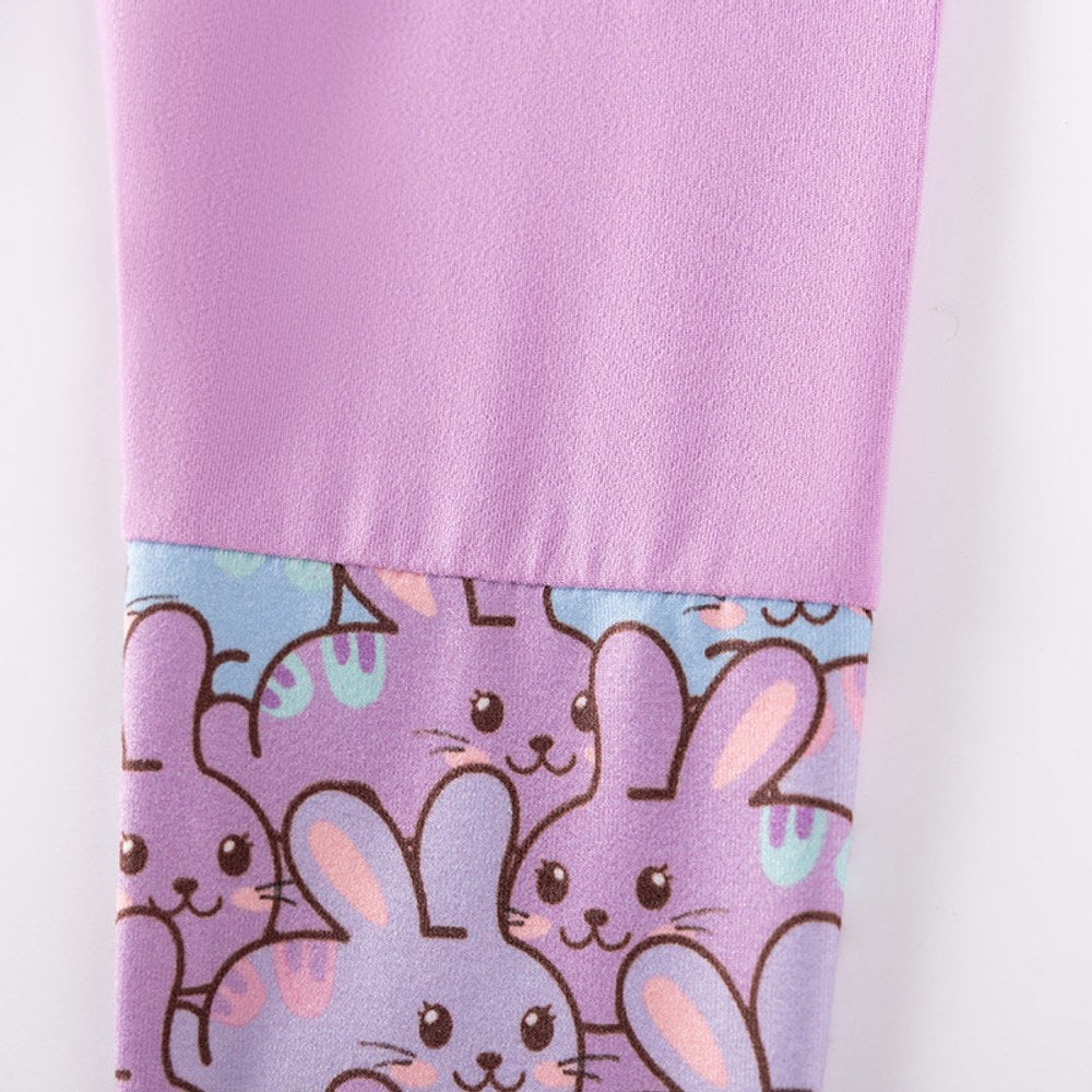 Girls Cartoon Pattern Long Sleeves Top and Pants 2-piece Clothing Set