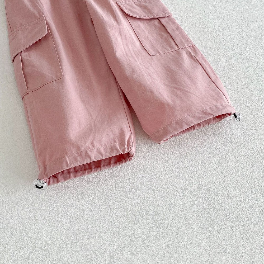 Baby Kids Boys and Girls Solid Color Casual Pants