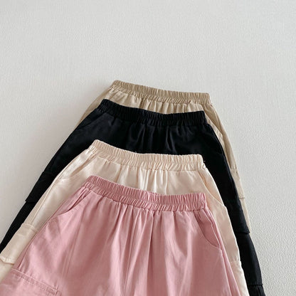 Baby Kids Boys and Girls Solid Color Casual Pants