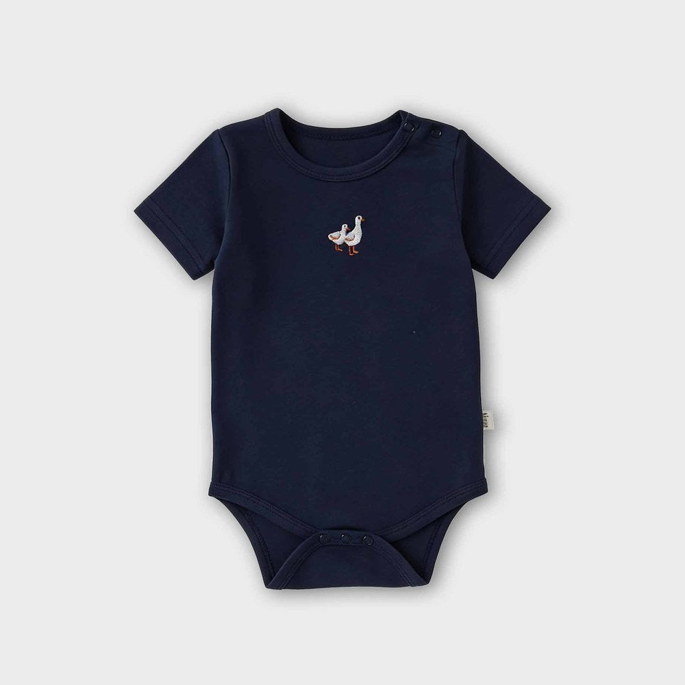 Baby Boys and Girls Short Sleeves Argyle or Striped Bodysuit