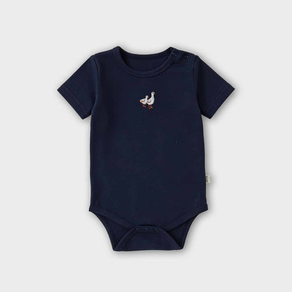Baby Boys and Girls Short Sleeves Argyle or Striped Bodysuit