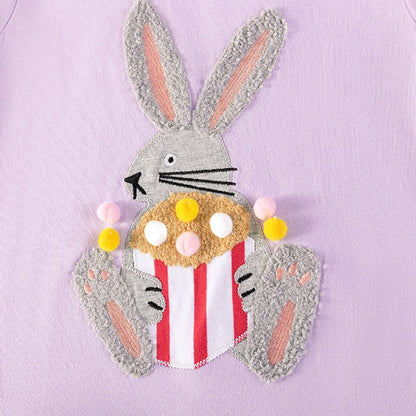 Animals Cartoon Pattern Short Sleeves Dress for Stylish Girls